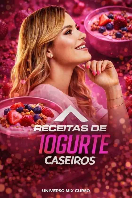 Capa de Receitas de Iogurte Caseiros