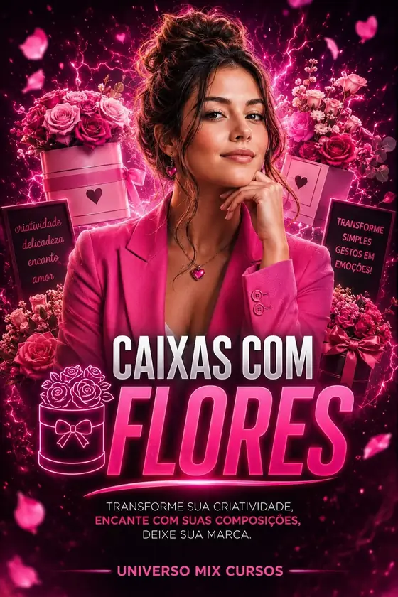 Capa de Caixas com Flores