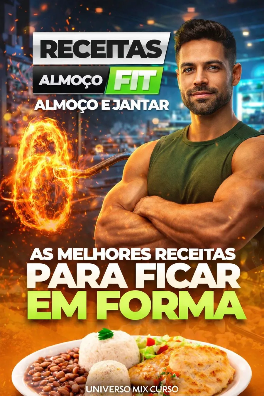 Capa de Receitas de Almoço Fit