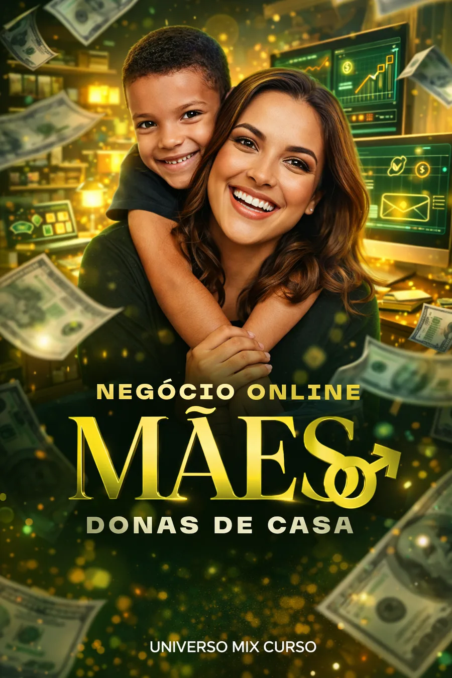 Capa de Negócio Online Para Mães Donas de Casa